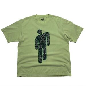 Billie Eilish x UNIQLO green cotton tee